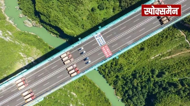 Successful test with 3360 ton weight world's tallest bridge is ready in China News in Hindi