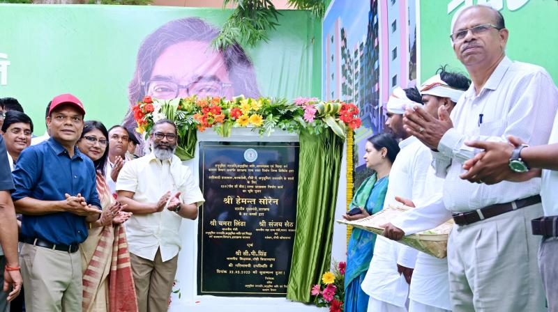 CM Soren laid the foundation stone for hostel for scheduled tribes news in hindi