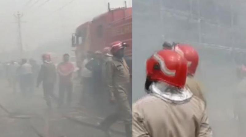 Delhi Shaheen Bagh Fire breaking news in hindi