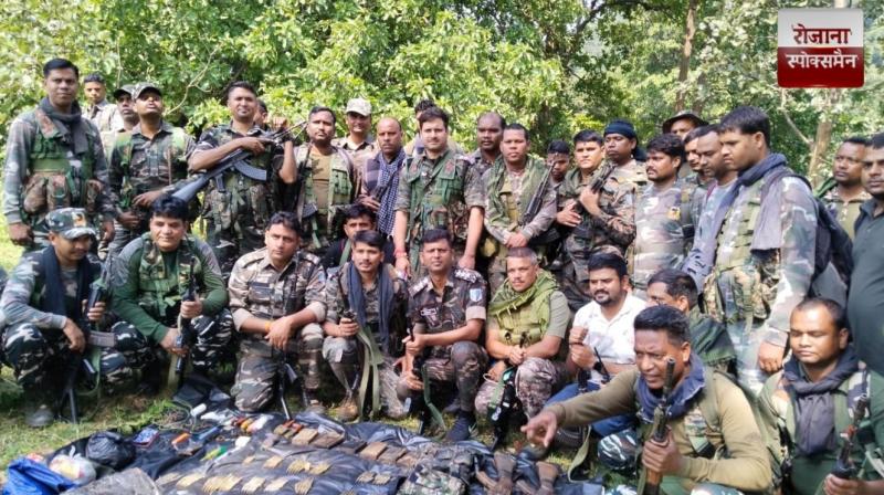 A cache of weapons was recovered from the Murpa forest in Chatrochatti news in hindi 