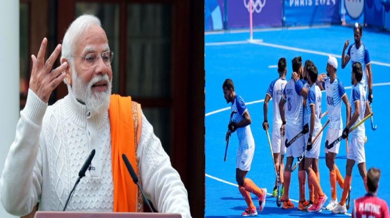 PM Modi congratulated Indian hockey team for their spectacular victory in Paris Olympic 2024