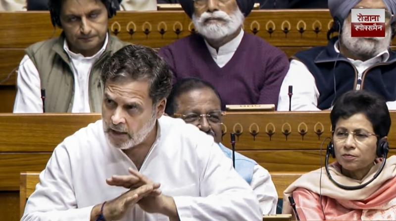 Rahul Gandhi lashed out at the Modi government in the Lok Sabha