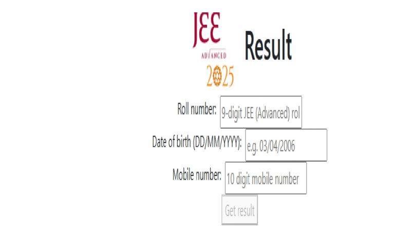 JEE Advanced 2025 Result Out News In Hindi JEE Advanced 2025 Result Out News In Hindi
