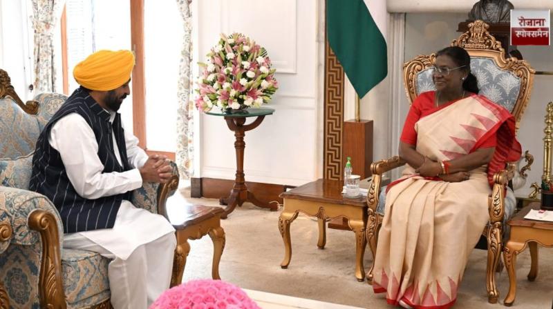 CM Bhagwant Mann invites President to attend the 350th Martyrdom Day celebrations of Shri Guru Tegh Bahadur Hindi News