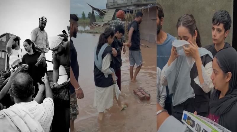 Sunanda Sharma distributed relief kits to 250 families in Punjab news in hindi