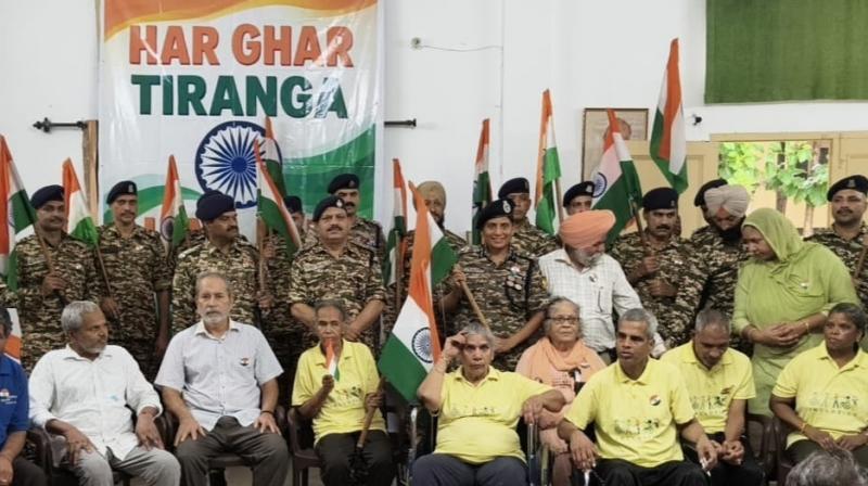 13 Battalion CRPF celebrated Har Ghar Tiranga with Divyaangjans people news in hindi