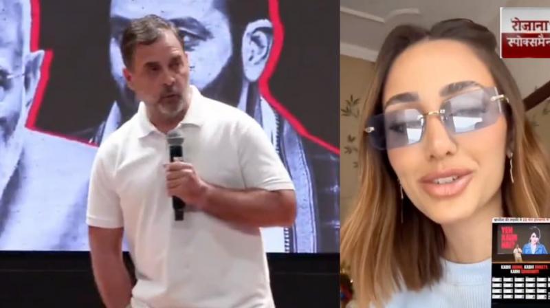Brazilian model reacts to Rahul Gandhi's claim of fake votes news in hindi 
