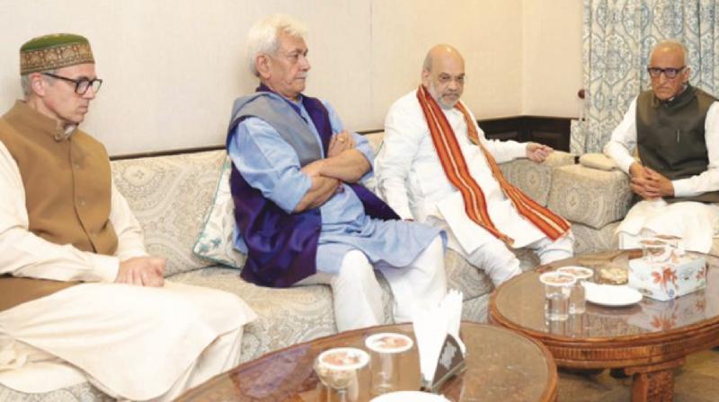 Amit Shah chairs review meeting on development projects in Jammu Kashmir