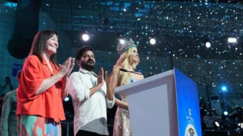 1 arrested for removing Israeli flag near Miss World pageant Telangana secretariat 1 arrested for removing Israeli flag near Miss World pageant Telangana secretariat
