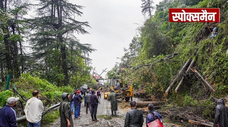 Three people died in a house collapse and landslide in Shimla, 'Red Alert' for rain for two days