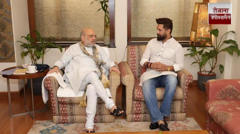 Chirag Paswan made a big statement after meeting Amit Shah news in hindi 