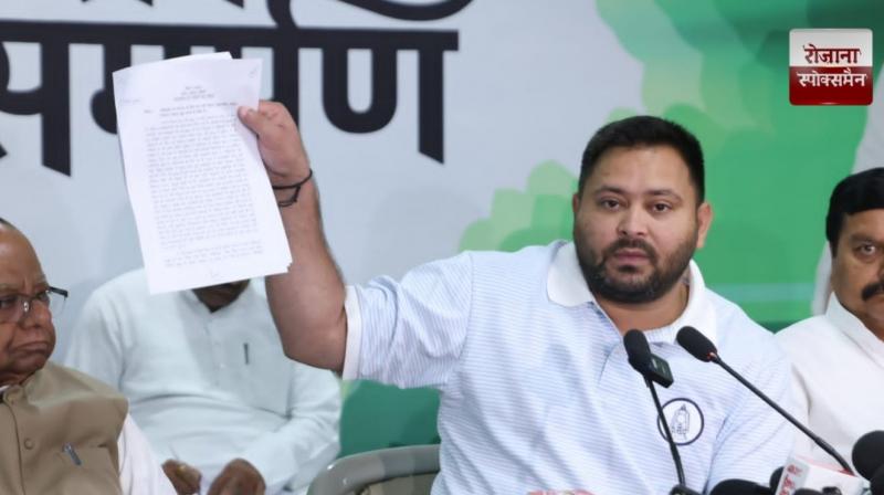 'Bihar is in the grip of corruption and unemployment', Tejashwi Yadav's news in hindi 