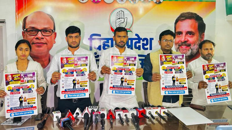 युवा कांग्रेस के  प्रदेश अध्यक्ष शिव प्रकाश गरीब दास ने AI summit के दौरान युवा कांग्रेस ने क्यों कहा PM is compromised सवाल का जवाब दिया।