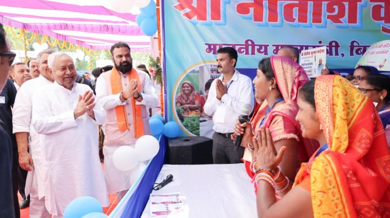 Chief Minister Nitish Kumar addressed the workers in Siwan news  in hindi 