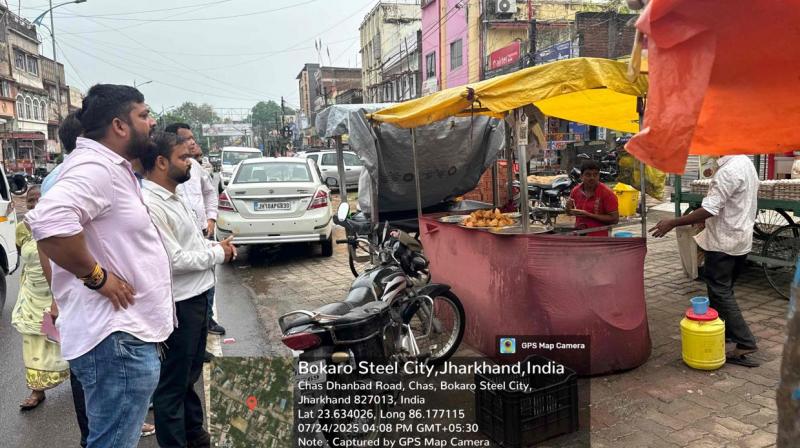 Anti-encroachment drive launched by Chas Municipal Corporation News in hindi