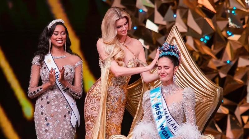 Miss World 2025 winner Opal Suchata Chuangsri from Thailand news in hindi, Miss World 2025 winner Opal Suchata Chuangsri from Thailand news in hindi,
