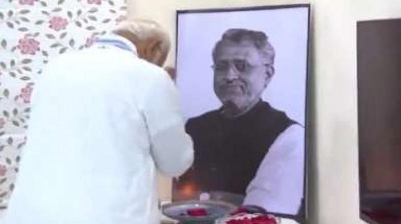Prime Minister Modi reached Sushil Modi's Patna residence