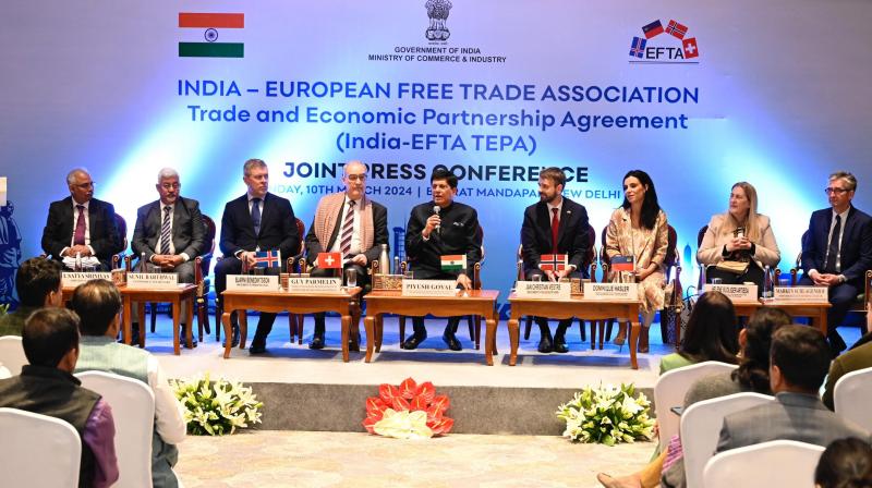 India signs free trade agreement with four European countries