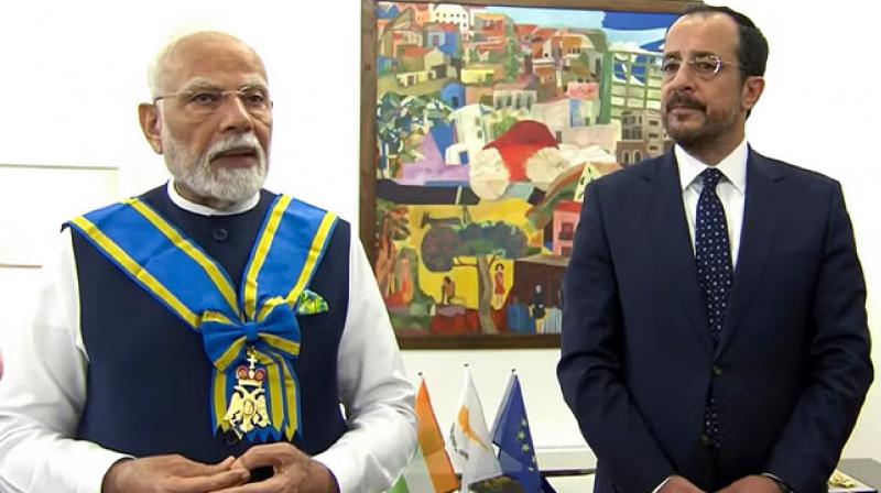 Cyprus highest honor to PM Narendra Modi Latest Today News In Hindi Cyprus highest honor to PM Narendra Modi Latest Today News In Hindi