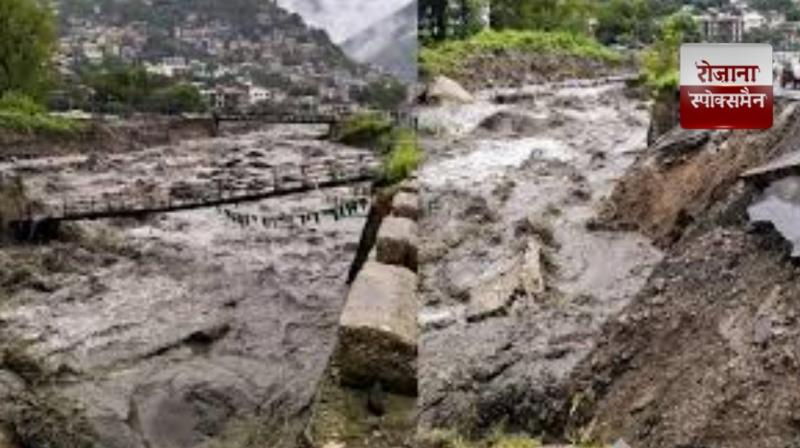 Cloud reflection wreaks havoc in Himachal's Kinnaur news in hindi 