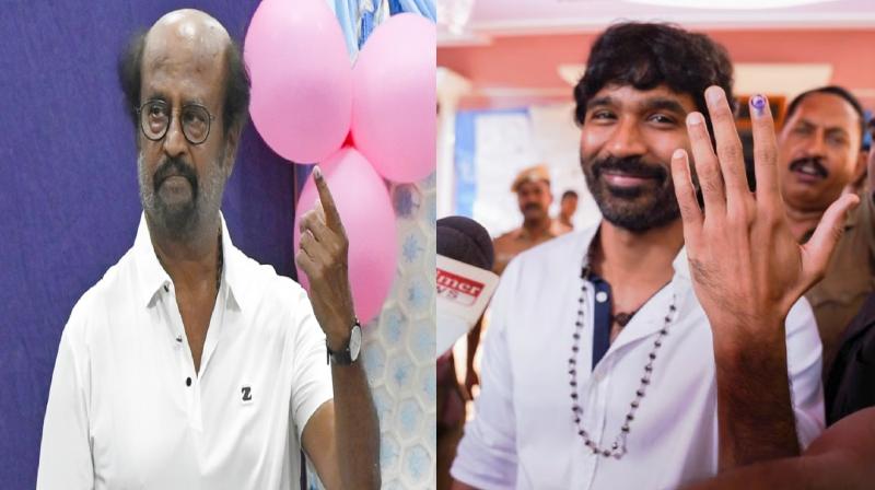Lok Sabha Election 2024 Phase1 Rajinikanth, Dhanush Ajith Kumar Sivakarthikeyan Cast Votes In Tamil Nadu  