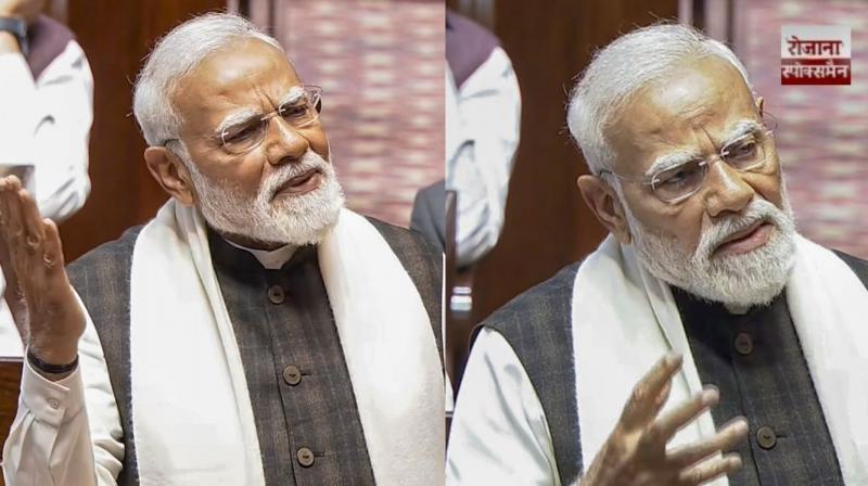 'India is on the path to becoming a developed country', PM Modi's speech in rajyasabha news in hindi