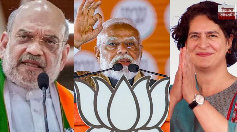 Leaders campaign frantically ahead of the second phase, with Modi, Shah and Priyanka facing off news in hindi