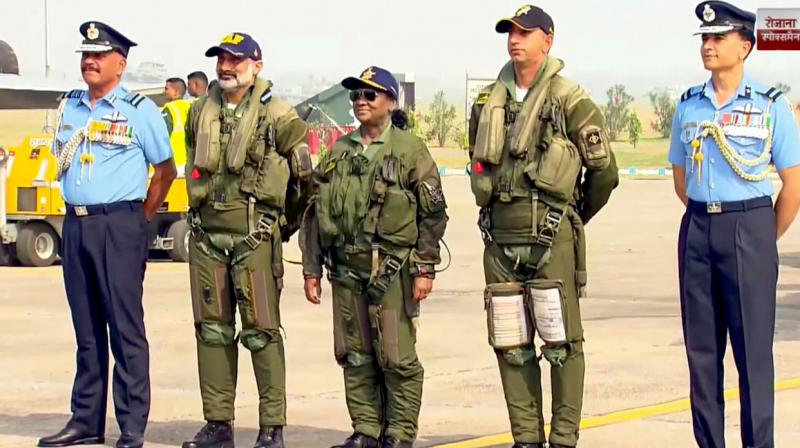 President Draupadi Murmu flew in Rafale news in hindi 