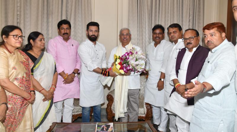 Chirag Paswan had a courtesy meeting with the Governor