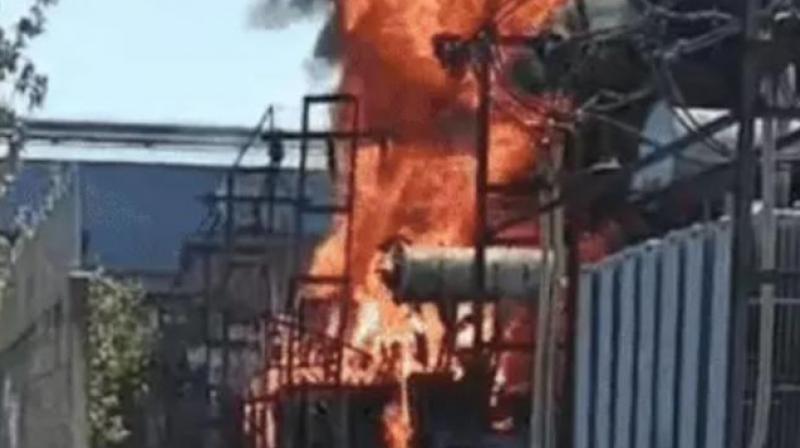 Mandi Gobindgarh power grid terrible fire broke out power supply stopped news in hindi Mandi Gobindgarh power grid terrible fire broke out power supply stopped news in hindi