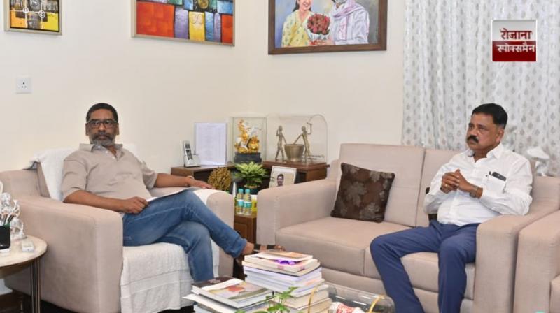 Minister of Tourism, Art, Culture, Sports and Youth Affairs Department, Sudibya Kumar met CM Hemant Soren news in hindi 