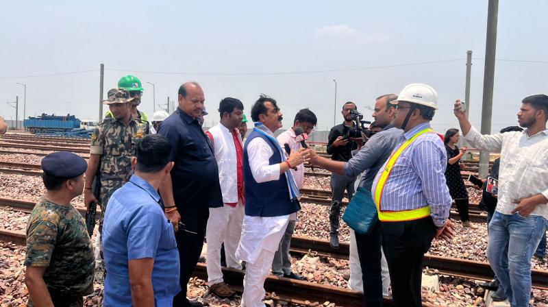Minister Jibesh Kumar inspects the primary corridor of Patna Metro Project News In Hindi Minister Jibesh Kumar inspects the primary corridor of Patna Metro Project News In Hindi