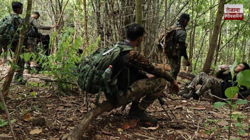 Several pressure bombs exploded in Bijapur, Chhattisgarh, injuring 11 security personnel.