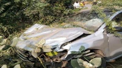 Car rider hits motorcycle and pedestrian in Barnala, one dead News In Hindi