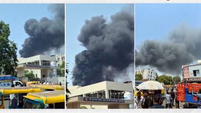 Air India Plane Crashes At Ahmedabad Airport in Gujarat Breaking News In Hindi