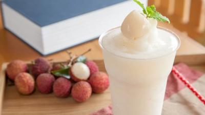 Lychee Smoothie Recipe in Hindi