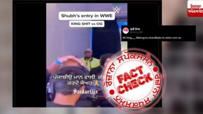  Edited video of Singer Shubh entry linked with WWE