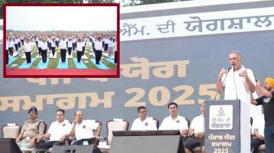 Jalandhar became a yoga festival, more than 21000 people gathered in record number news In hindi 
