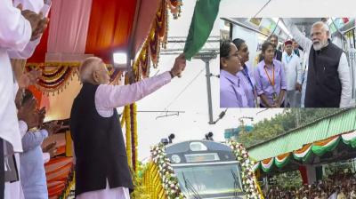 PM Modi flagged off three more Vande Bharat Express trains