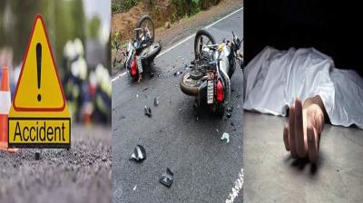Haryana: A young man died in a collision between two motorcycles.