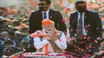 Parliamentary Party Meeting: Modi gets grand welcome for BJP's record breaking victory in Gujarat