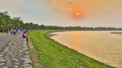 Chandigarh heat wave, Sukhna lake water level decreased news in hindi