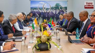 PM Modi holds bilateral talks with South African President Cyril Ramaphosa