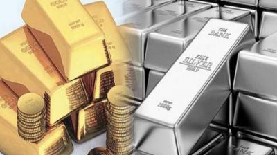 Gold down by Rs 574 on weak global trend, silver down by Rs 2,113