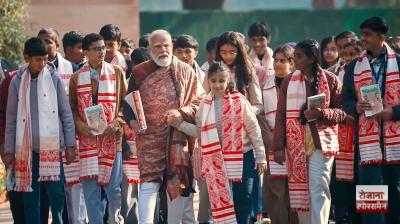PM interacts with students during Pariksha Pe Charcha 2026