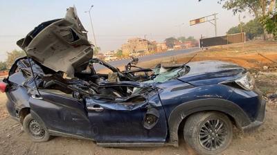 Six people died in a road accident in Hapur, Uttar Pradesh news in hindi