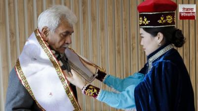 Jammu and Kashmir Lieutenant Governor Manoj Sinha reached Russia to bring back the relics of Lord Buddha news in hindi