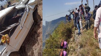 Tragic road accident in Tehri, Uttarakhand, Tata Sumo fell into a deep ditch