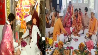 Haryana Cm Naib Saini Offered Prayers At Mansa Devi Temple News In Hindi