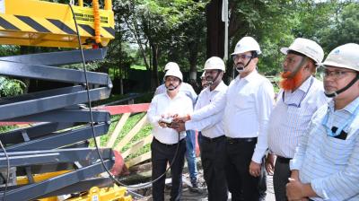Inauguration of new scissor lift at BSL news in hindi